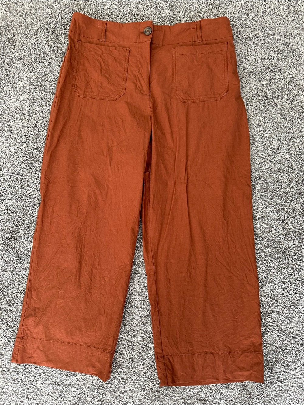Hilary Radley Women’s Rust Wide-Leg Pants